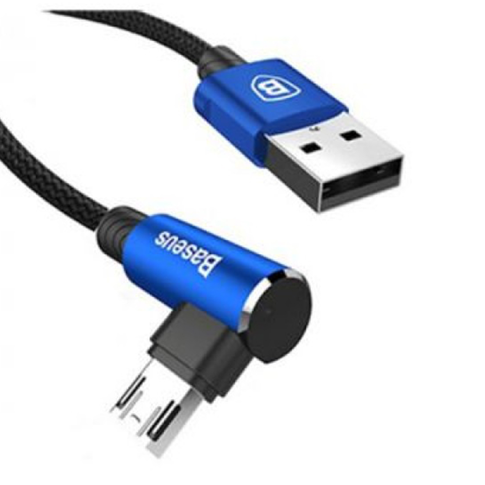 Кабель Baseus MVP Elbow Type USB для Micro 2A 1 м Синій - Зображення 2