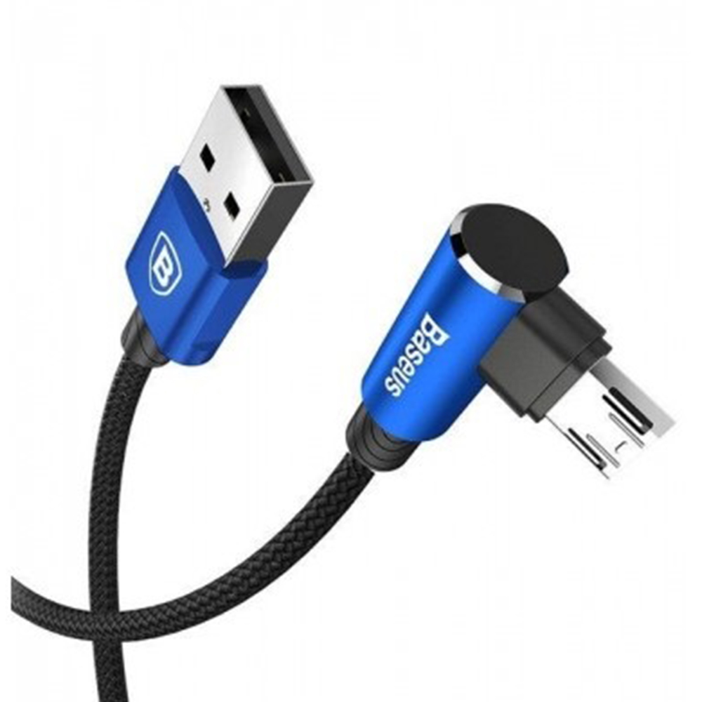 Кабель Baseus MVP Elbow Type USB для Micro 2A 1 м Синій - Зображення 3
