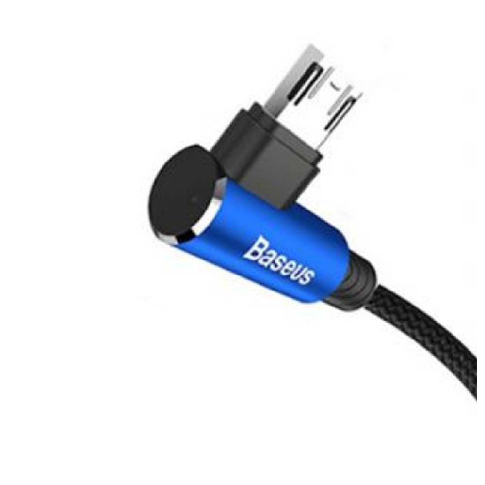 Кабель Baseus MVP Elbow Type USB для Micro 2A 1 м Синій - Зображення 4