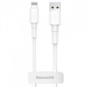 Кабель Baseus Mini White USB для iP 2.4A 1 м Білий