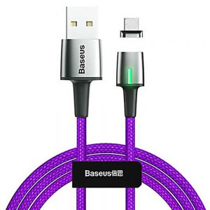 Кабель Baseus Zinc Magnetic USB Type-C 2A 2m Фіолетовий