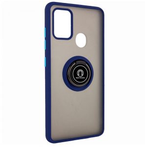 Чохол TPU+PC Deen ColorEdgingRing під магнітний тримач  для Samsung Galaxy A21s (Синий)