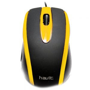 Миша провідна Havit HV-MS753 USB Чорний/жовтий