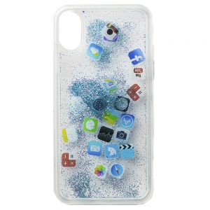 Чохол Lively Glitters для iPhone X/XS Іконки