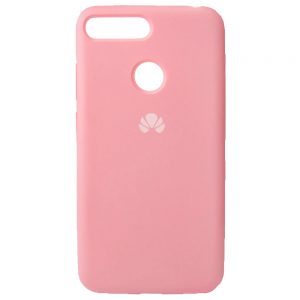 Чохол Original Silicone для Huawei Y7 (2018) Рожевий