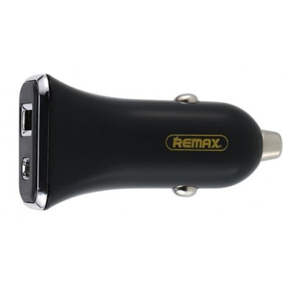 Автомобільний зарядний пристрій Remax RCC306 (USB+Type-C) 2.4A Чорний - Зображення 2