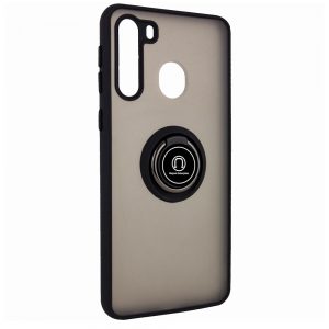 Чохол TPU+PC Deen ColorEdgingRing під магнітний тримач для Samsung Galaxy A21 Чорний