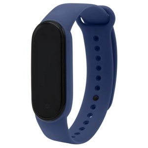Ремінець силіконовий для фітнес-браслета Xiaomi Mi Band 5/6 Темно-синій