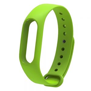 Ремінець силіконовий для фітнес-браслета Xiaomi Mi Band 5/6 Зелений