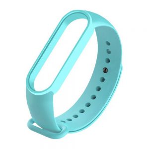 Ремінець силіконовий для фітнес-браслета Xiaomi Mi Band 5/6 Бірюзовий