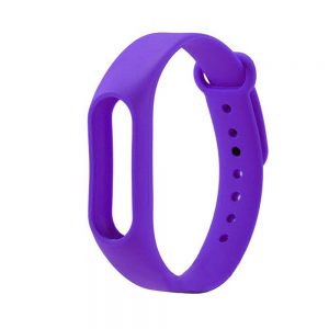 Ремінець силіконовий для фітнес-браслета Xiaomi Mi Band 5/6 Ультра-фіолетовий