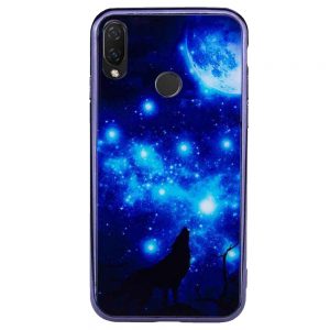 Чохол TPU+Glass скляний Fantasy для Xiaomi Redmi 7 Місячна ніч