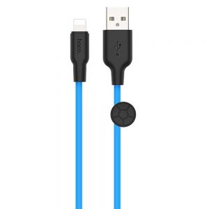 Кабель USB Hoco X21 Micro Silicone 1m Блакитний