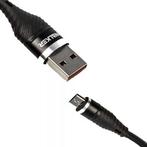 Кабель USB WALKER C735  micro Чорний 2m