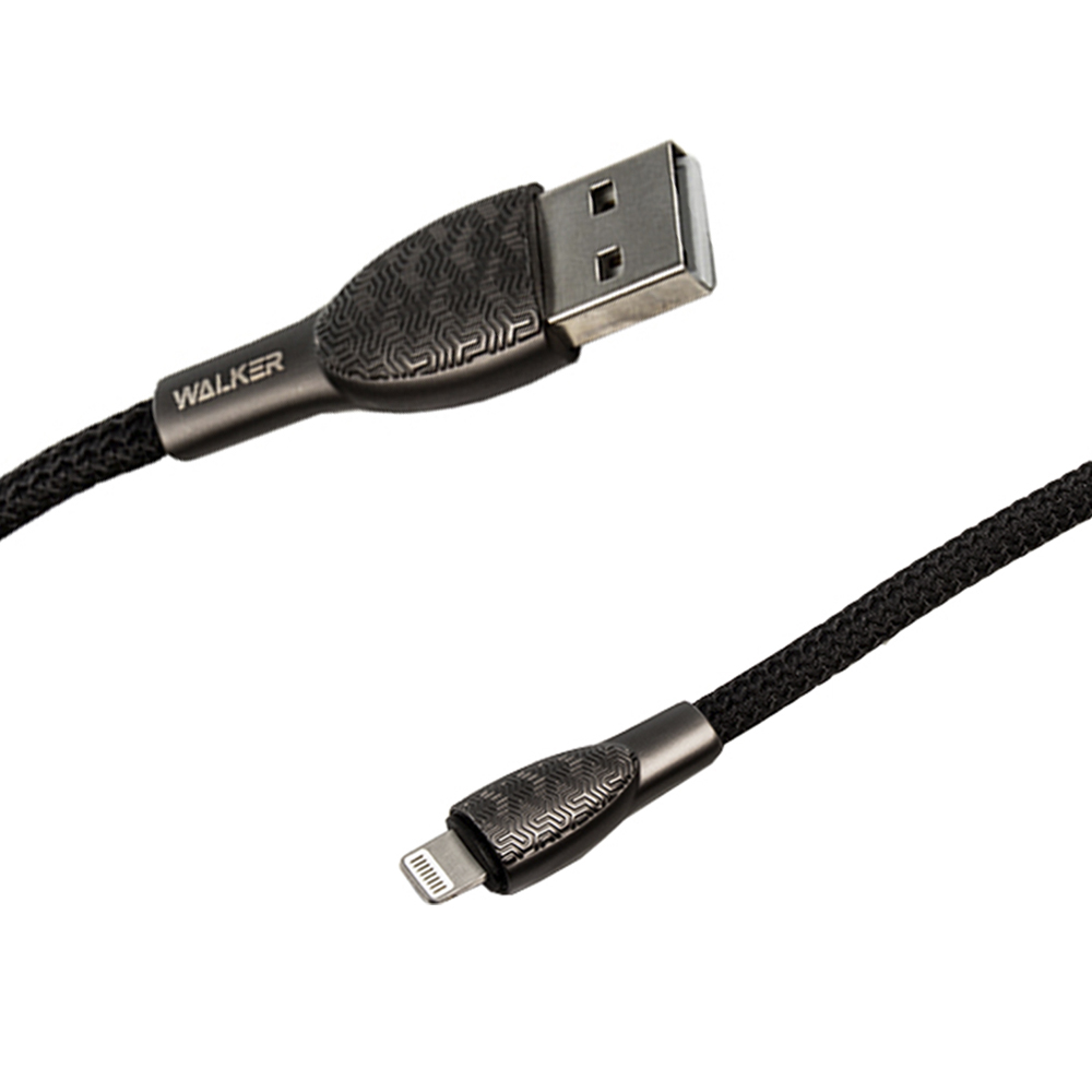 Кабель USB WALKER C910 iPhone 5 Чорний - Зображення 4