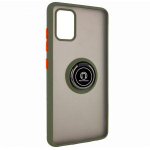 Чохол TPU+PC Deen ColorEdgingRing під магнітний тримач для Samsung Galaxy A31 (Оливковий)