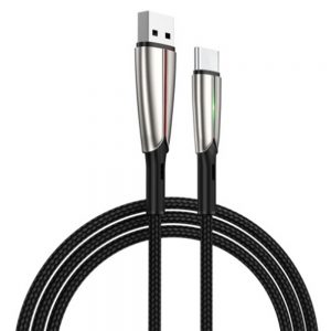 Кабель USB Joyroom Time S-M399 LED microUSB 1.5m 3A Чорний
