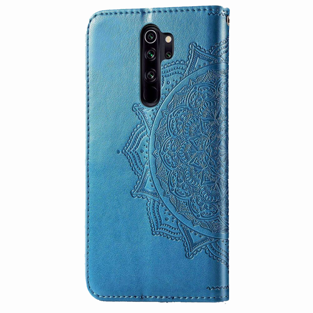 Чохол книжка шкіряний Art з візитницею для Xiaomi Redmi 9 Синій - Зображення 2