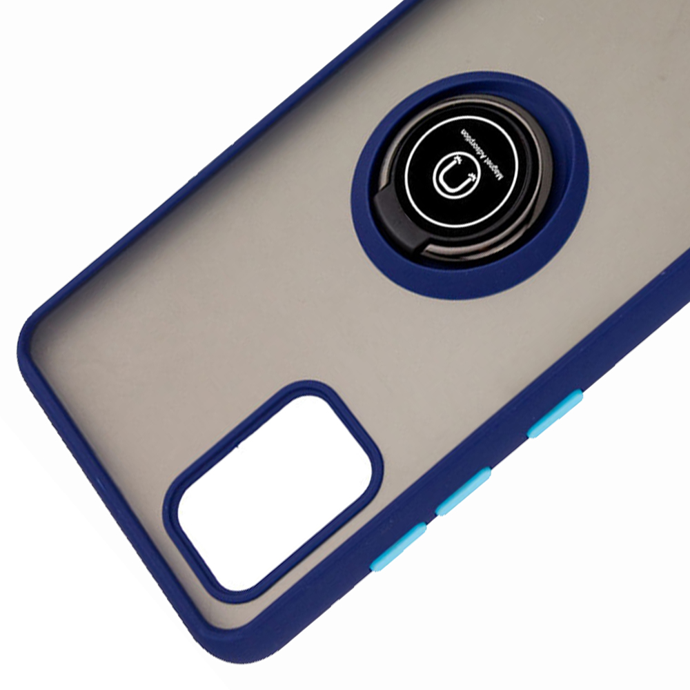 Чохол TPU+PC Deen ColorEdgingRing під магнітний тримач для Samsung Galaxy A31 (Синій) - Зображення 4