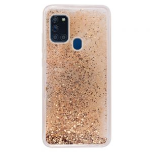 Чохол TPU+PC Sparkle (glitter) для Samsung Galaxy A21s (Золотий)