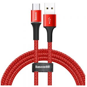 Кабель Baseus Halo Data USB Micro 3A 1м Червоний