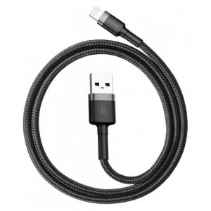 Кабель Baseus Cafule USB Lightning 2.4А 1м Чорний
