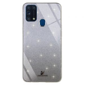 Чохол скляний Swarovski для Samsung Galaxy M31 (M315) Чорний