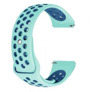 Ремінець силіконовий 20mm Nike Design для Xiaomi/Amazfit/Samsung (Чорний/Сірий)