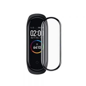 Захисне скло для XIAOMI Mi Band 5/6 Flexible Glass (0.2 мм, 3D чорний)