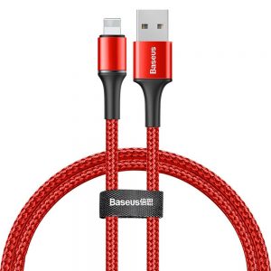 Кабель Baseus Halo Data USB IP 2.4A 1м Червоний