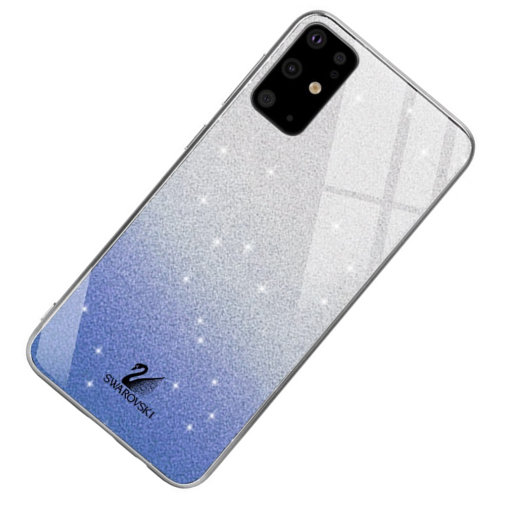 Чохол скляний Swarovski для Samsung Galaxy S20 Ultra (G988) Синій - Зображення 3