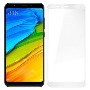 Захисне скло для Xiaomi Redmi Note 5/5 Pro Full Glue (0.25 мм, 2.5D, білий) Люкс