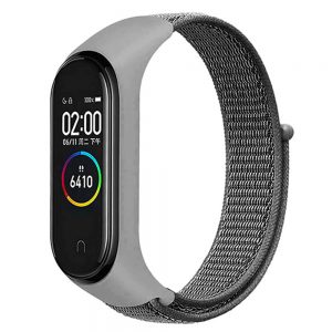 Ремінець Nylon для Xiaomi Band 3/4 Сірий