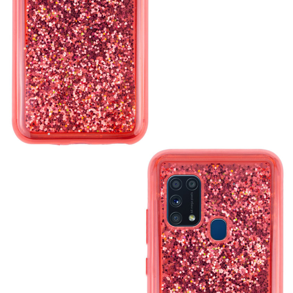Чохол TPU+PC Sparkle (glitter) для Samsung Galaxy A21s (Червоний) - Зображення 2