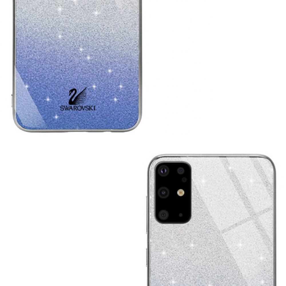Чохол скляний Swarovski для Samsung Galaxy S20 Ultra (G988) Синій - Зображення 4