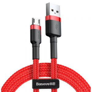 Кабель Baseus Halo Data USB Micro 3A 0.5м Червоний