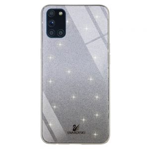Чохол скляний Swarovski для Samsung Galaxy A31 (A315) Чорний