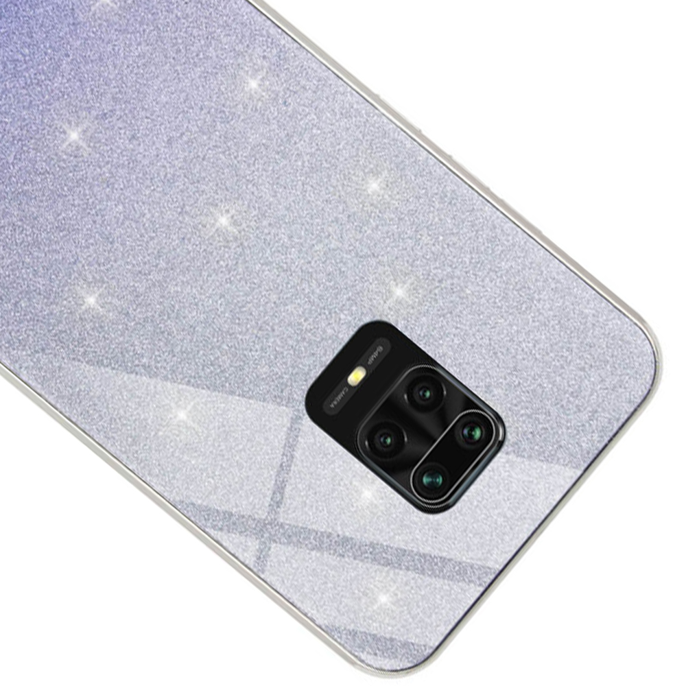 Чохол скляний Swarovski для Xiaomi Redmi Note 9S / Note 9 Pro / Note 9 Pro Max Синій - Зображення 4