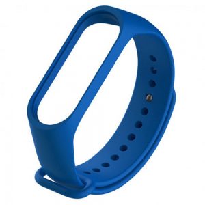 Ремінець силіконовий для фітнес-браслета Xiaomi Mi Band 3/4 Сапфіровий