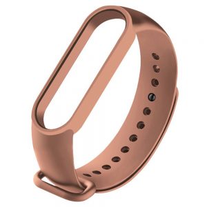 Ремінець силіконовий для фітнес-браслета Xiaomi Mi Band 5/6 Коричневий