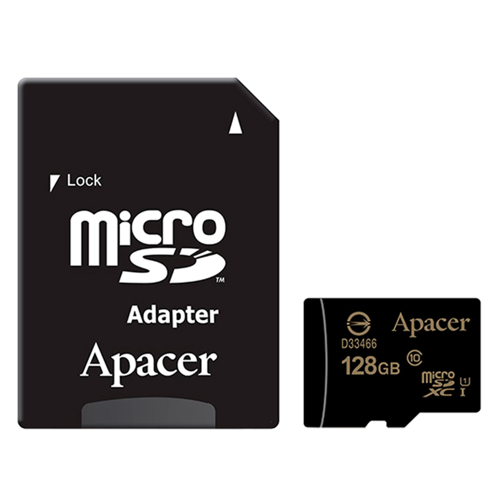 Карта пам'яті Apacer microSDXC 128Gb (UHS-1) class 10 R85MB/s (адаптер SD)