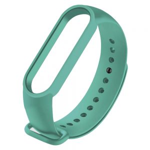 Ремінець силіконовий для фітнес-браслета Xiaomi Mi Band 5/6 Темно-бірюзовий