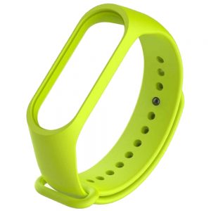 Ремінець силіконовий для фітнес-браслета Xiaomi Mi Band 5/6 Лайм