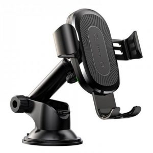 Автомобільний тримач з бездротовою зарядкою Baseus Wireless Holder Osculum Type Чорний