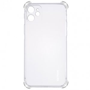 Чохол GETMAN Ease logo посилені кути для Apple iPhone 11 Pro Max (6.5 ") Прозорий