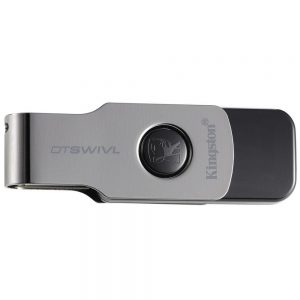 Флеш-пам'ять Kingston DT Swivel Design 64GB USB 3.0 Метал / Чорний