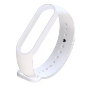 Ремінець силіконовий для фітнес-браслета Xiaomi Mi Band 5/6 Білий