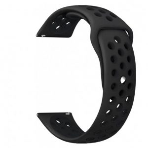 Ремінець силіконовий для Xiaomi Amazfit / Samsung / Детские часы 18mm Чорний
