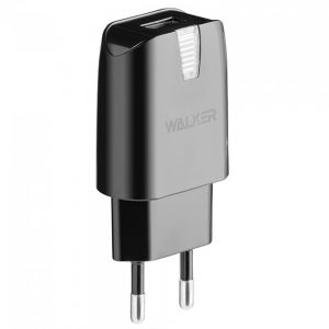 Мережевий зарядний пристрій Walker WH-21 2в1 micro 2A Чорний
