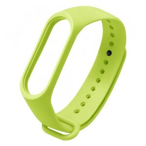 Ремінець силіконовий для фітнес-браслета Xiaomi Mi Band 3/4 Лайм